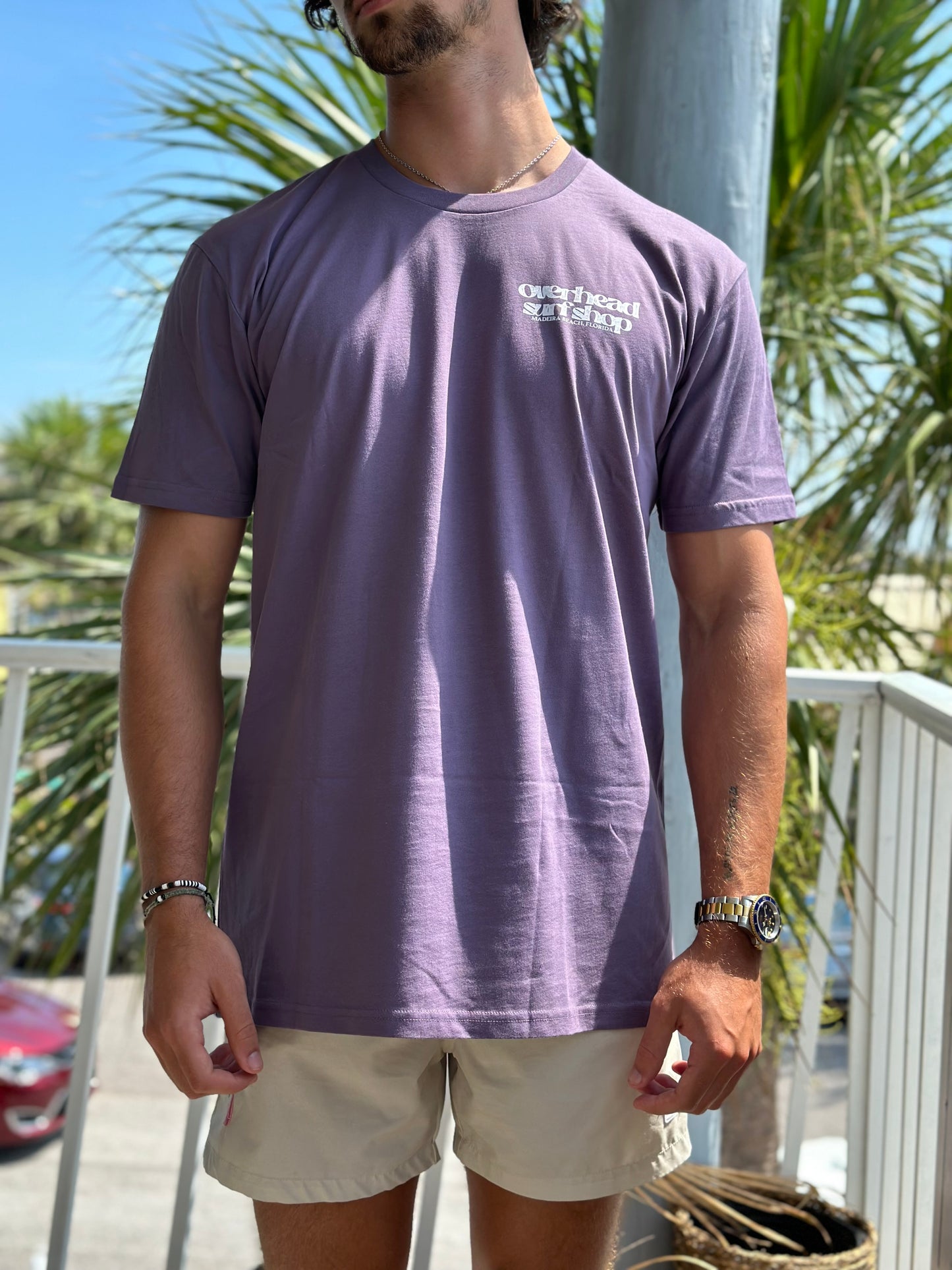 Bryan's Garage Tee | Mauve