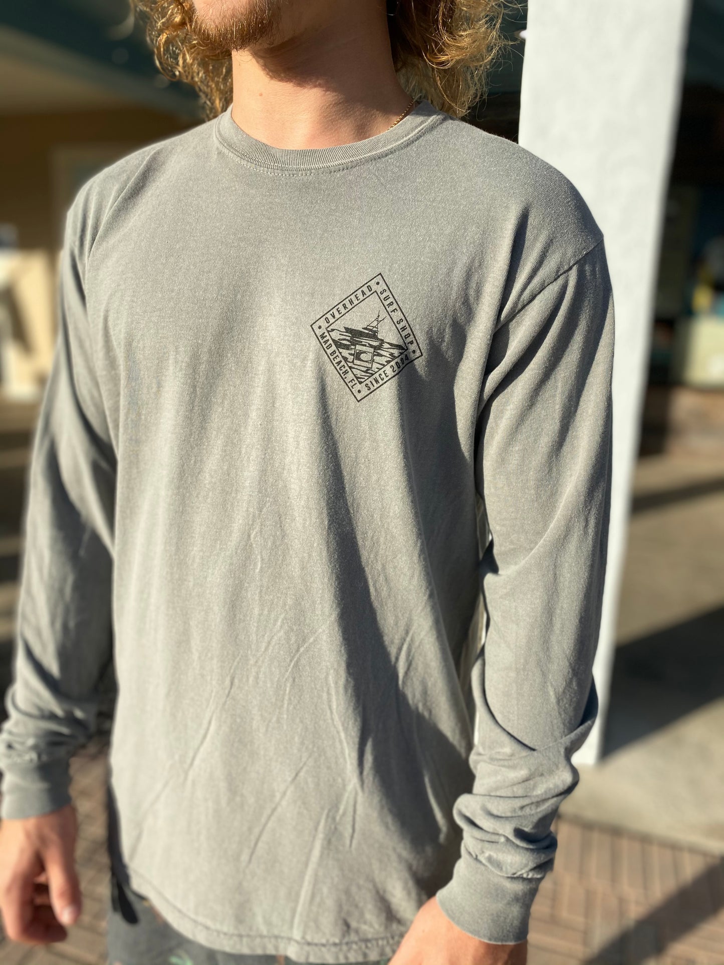 SportFish Long Sleeve Tee in Grey