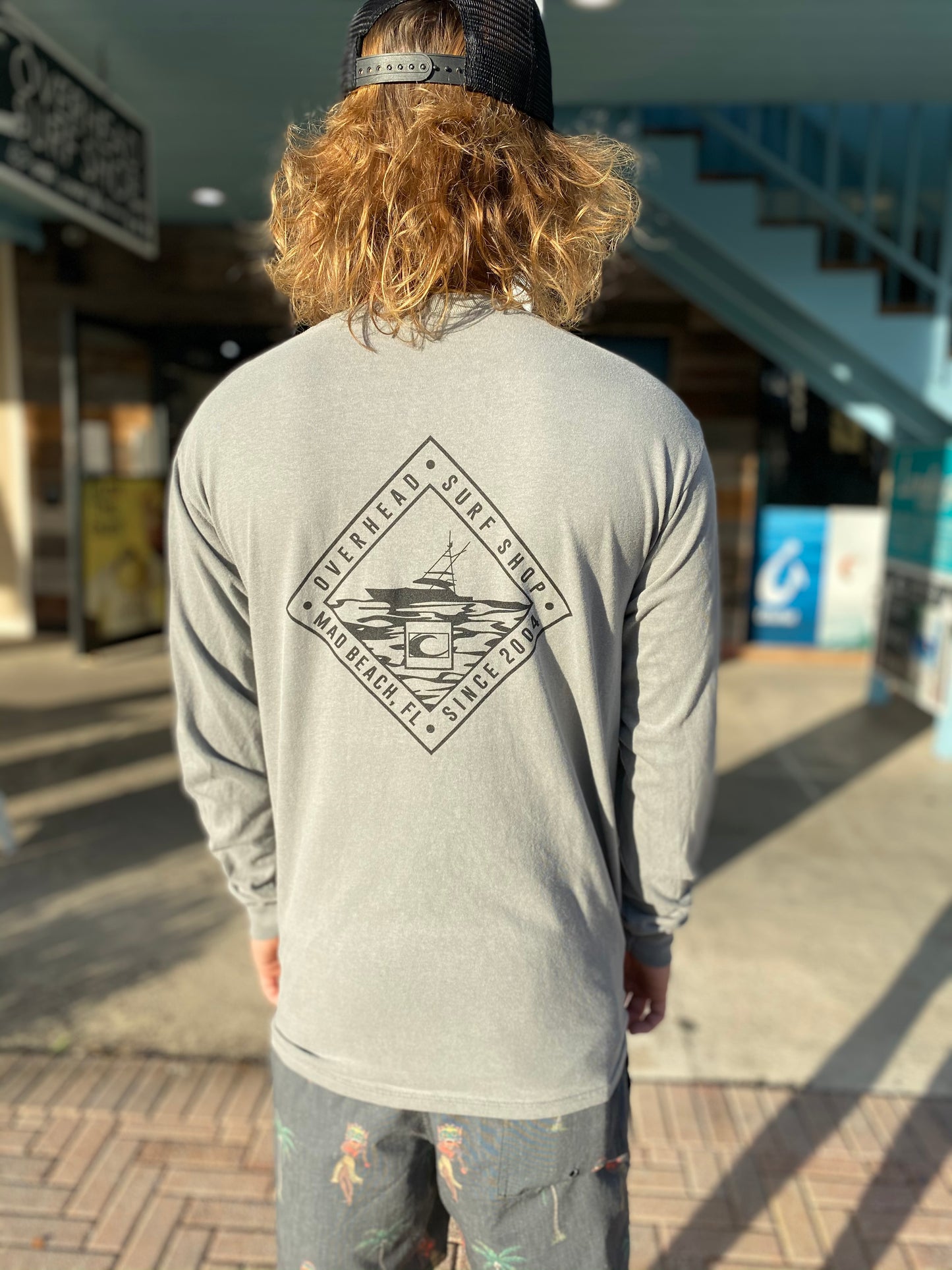 SportFish Long Sleeve Tee in Grey