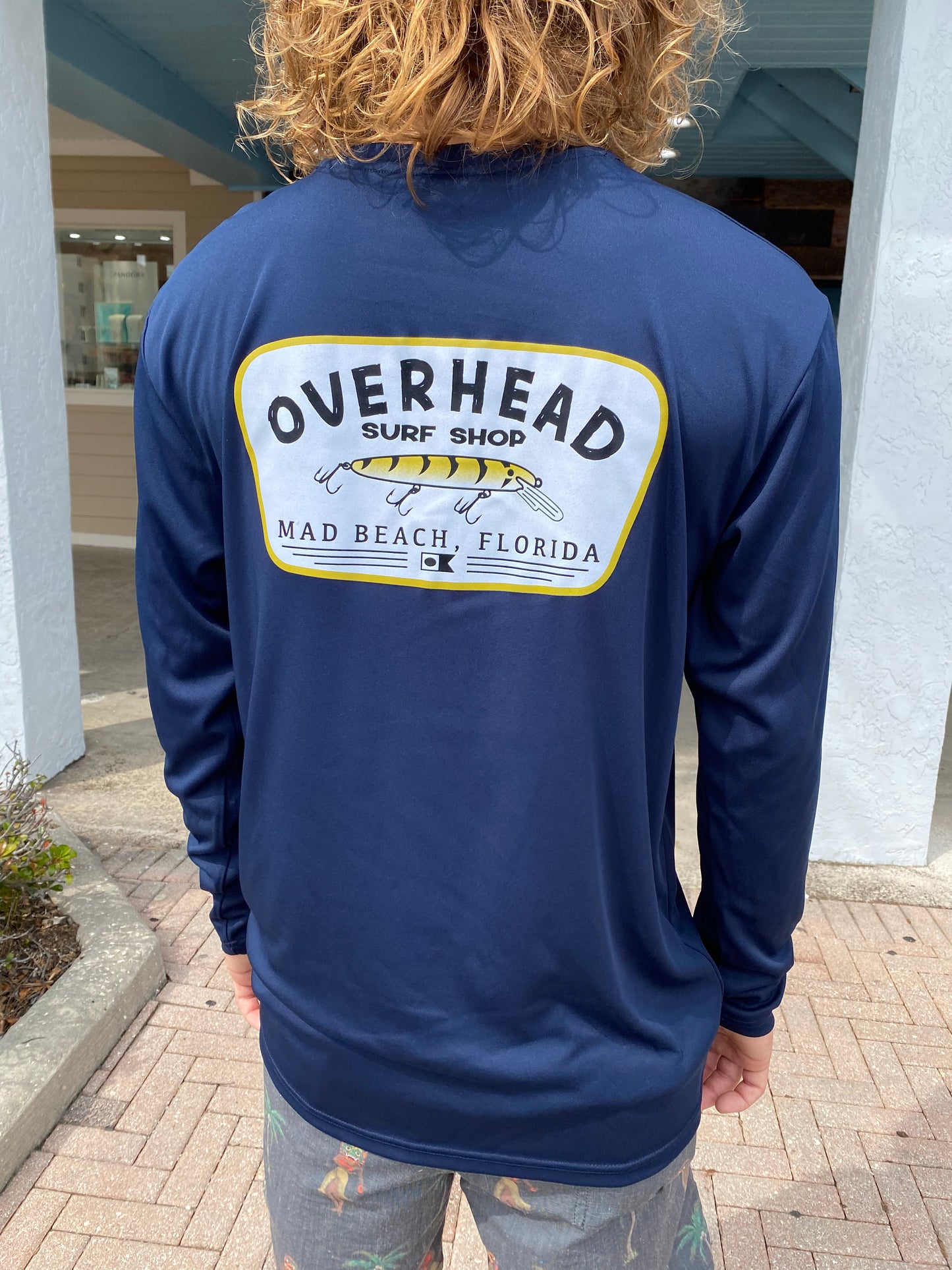 Lure Uv Long Sleeve in Navy