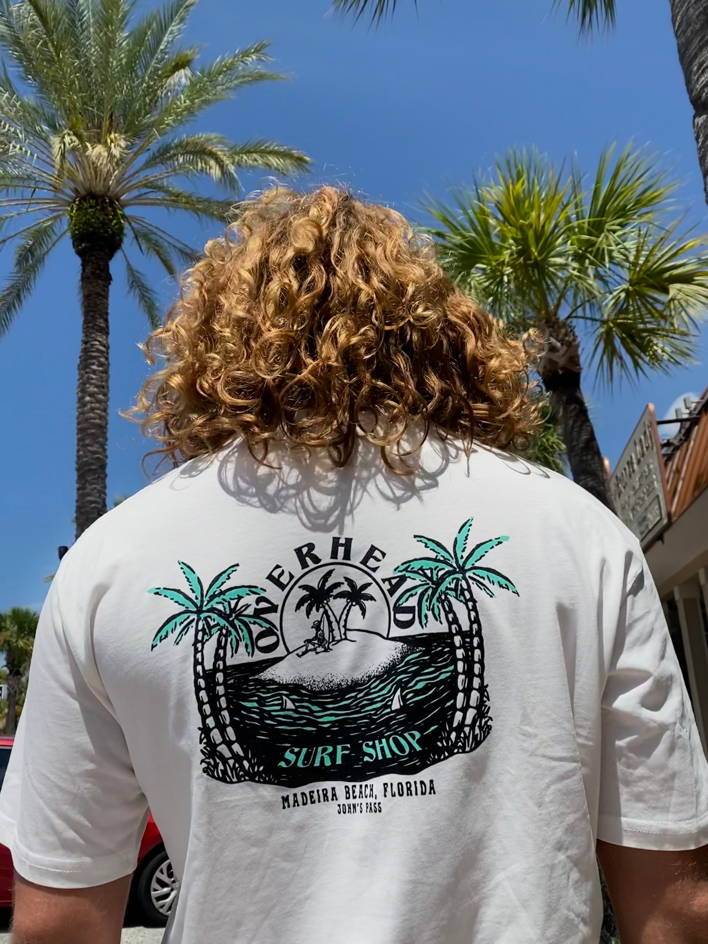 Skeleton Island Tee in Natural