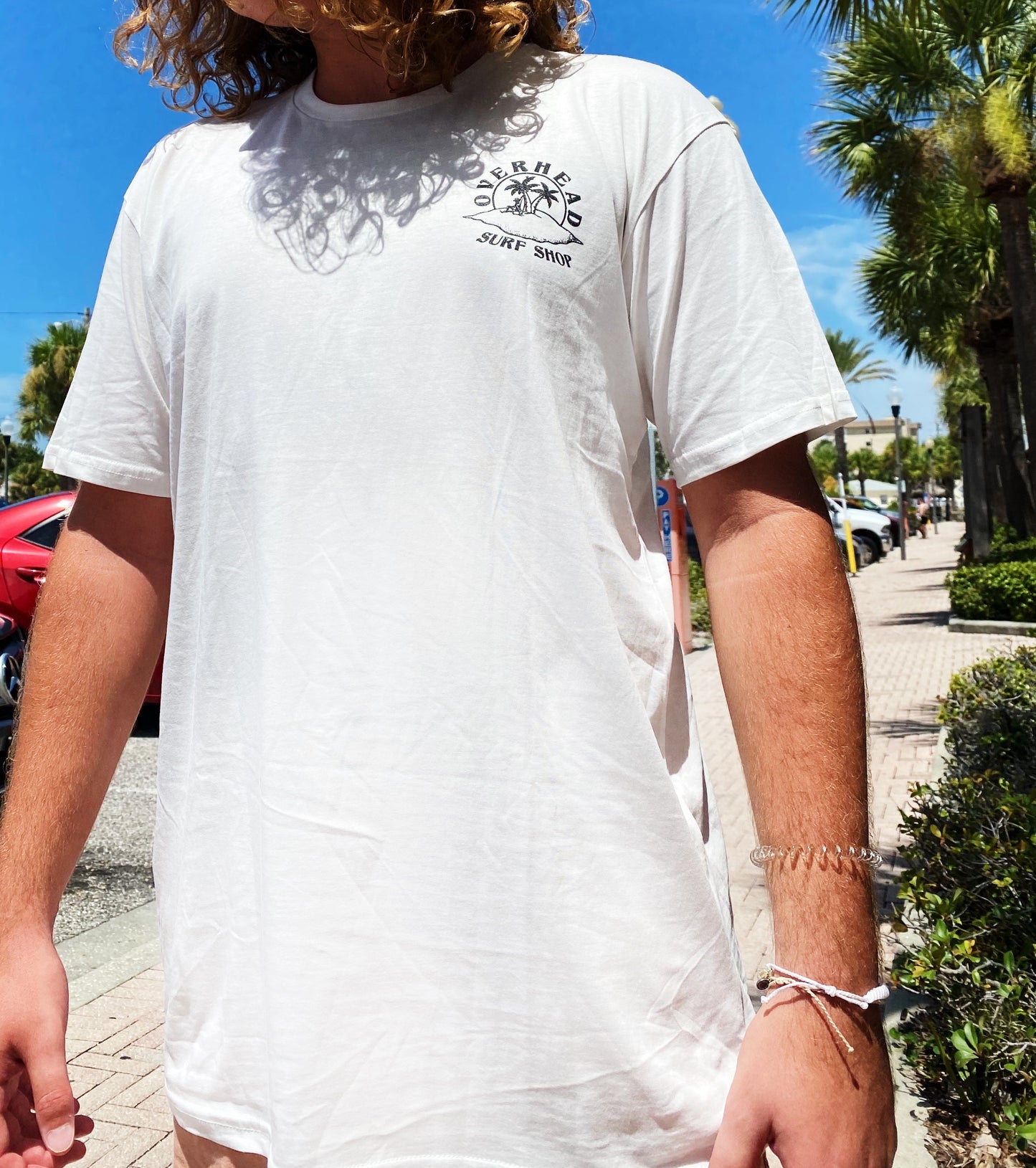 Skeleton Island Tee in Natural