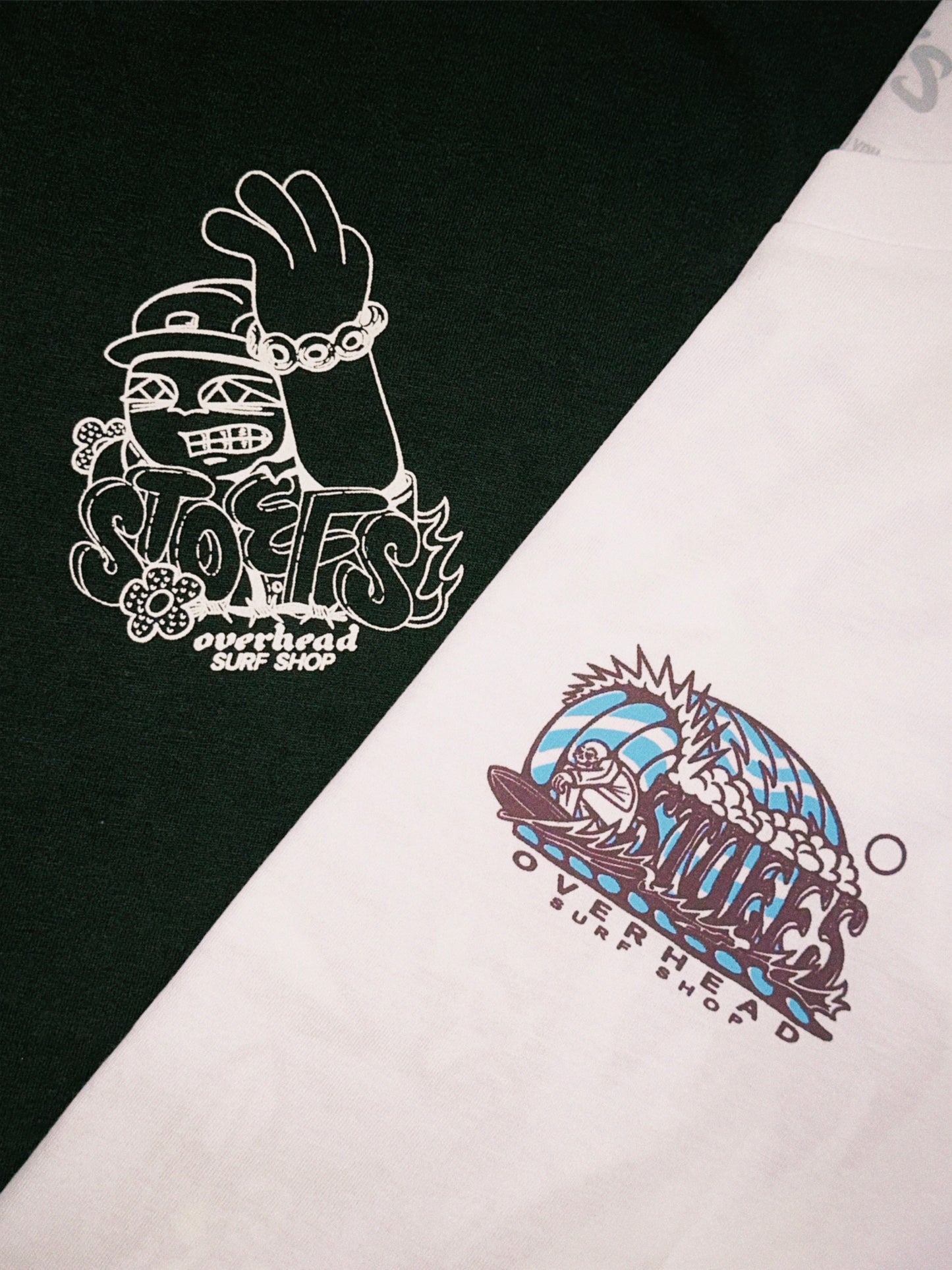 Stoefs X Overhead | Surfers Paradise Tee in White