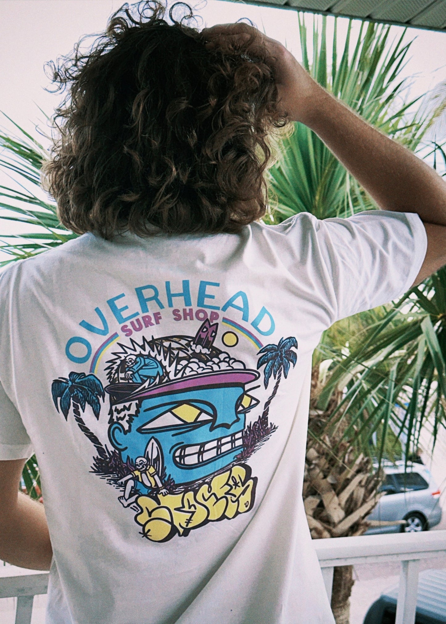 Stoefs X Overhead | Surfers Paradise Tee in White