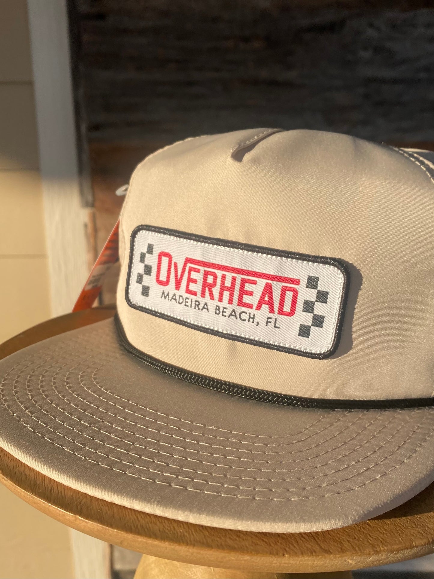 Finish Line Hat in Cream