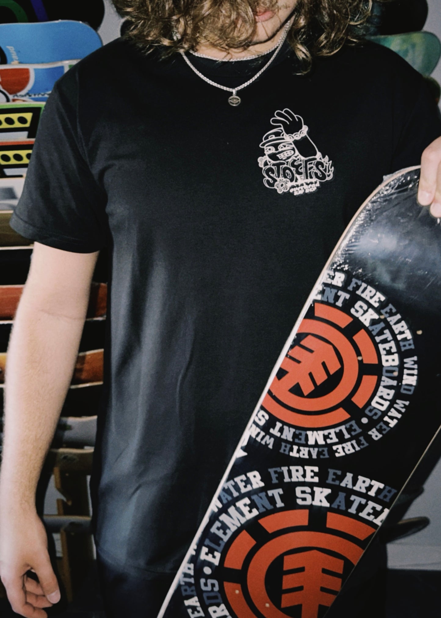 Stoefs X Overhead | Trash Skater Tee in Charcoal