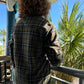 Wildwood Fleece Button Up - Olive/Slate Blue