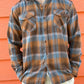 Grit Plaid Buttonup - Burnt Orange/Blue