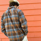 Grit Plaid Buttonup - Burnt Orange/Blue