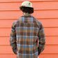 Grit Plaid Buttonup - Burnt Orange/Blue