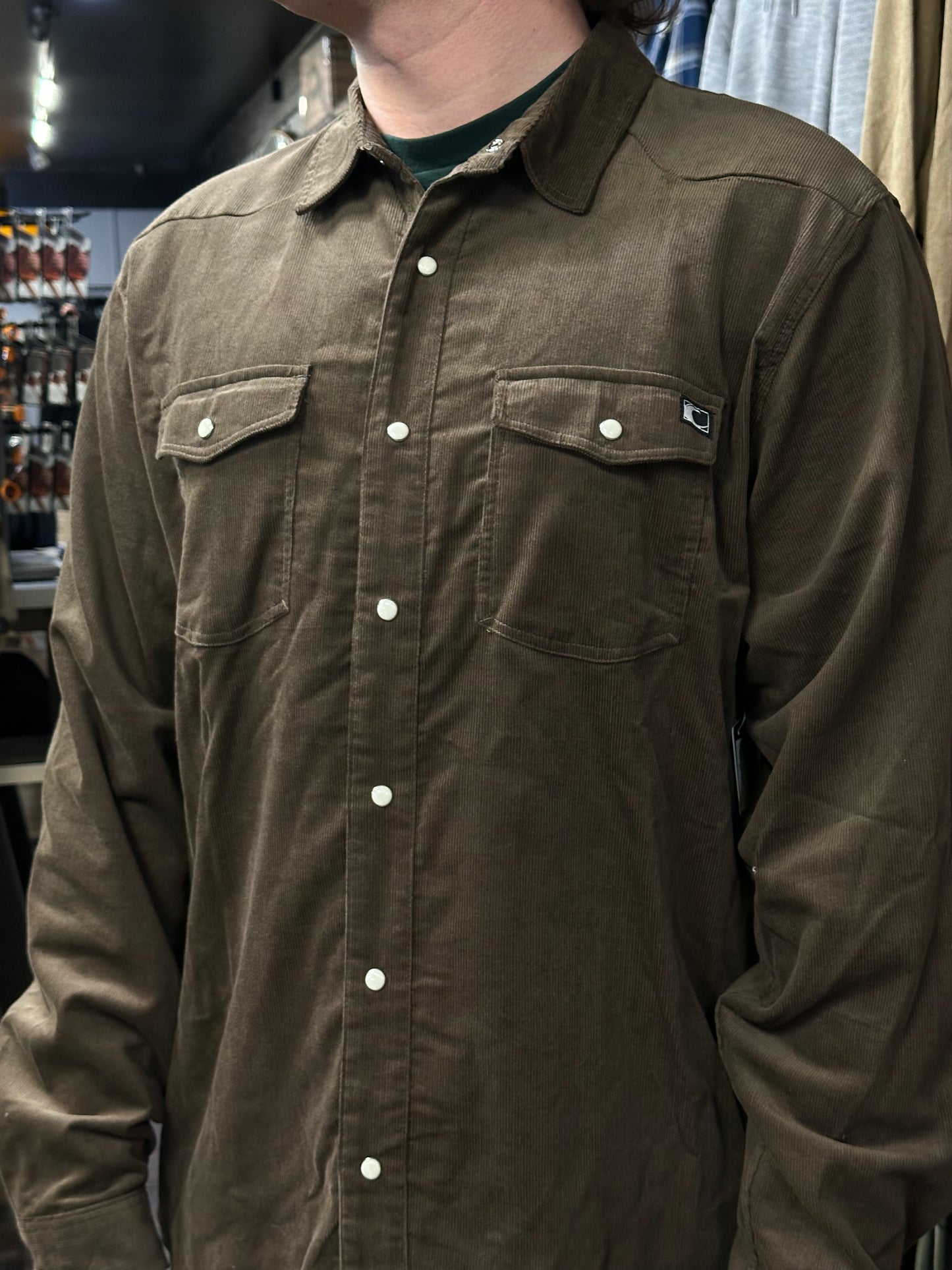 Wagner Corduroy Buttonup w/ Pearl Snap Buttons