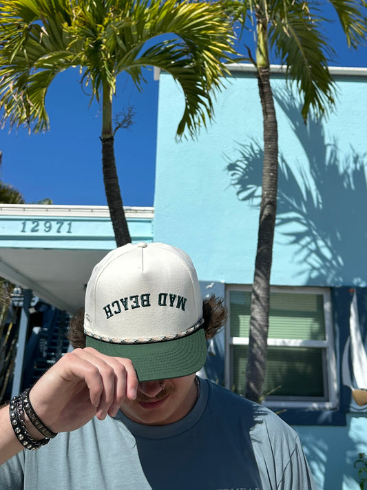 FLIPSIDE Structured Hat | Forest Green & Tan