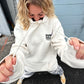 Groovy Flower Hoodie - Natural