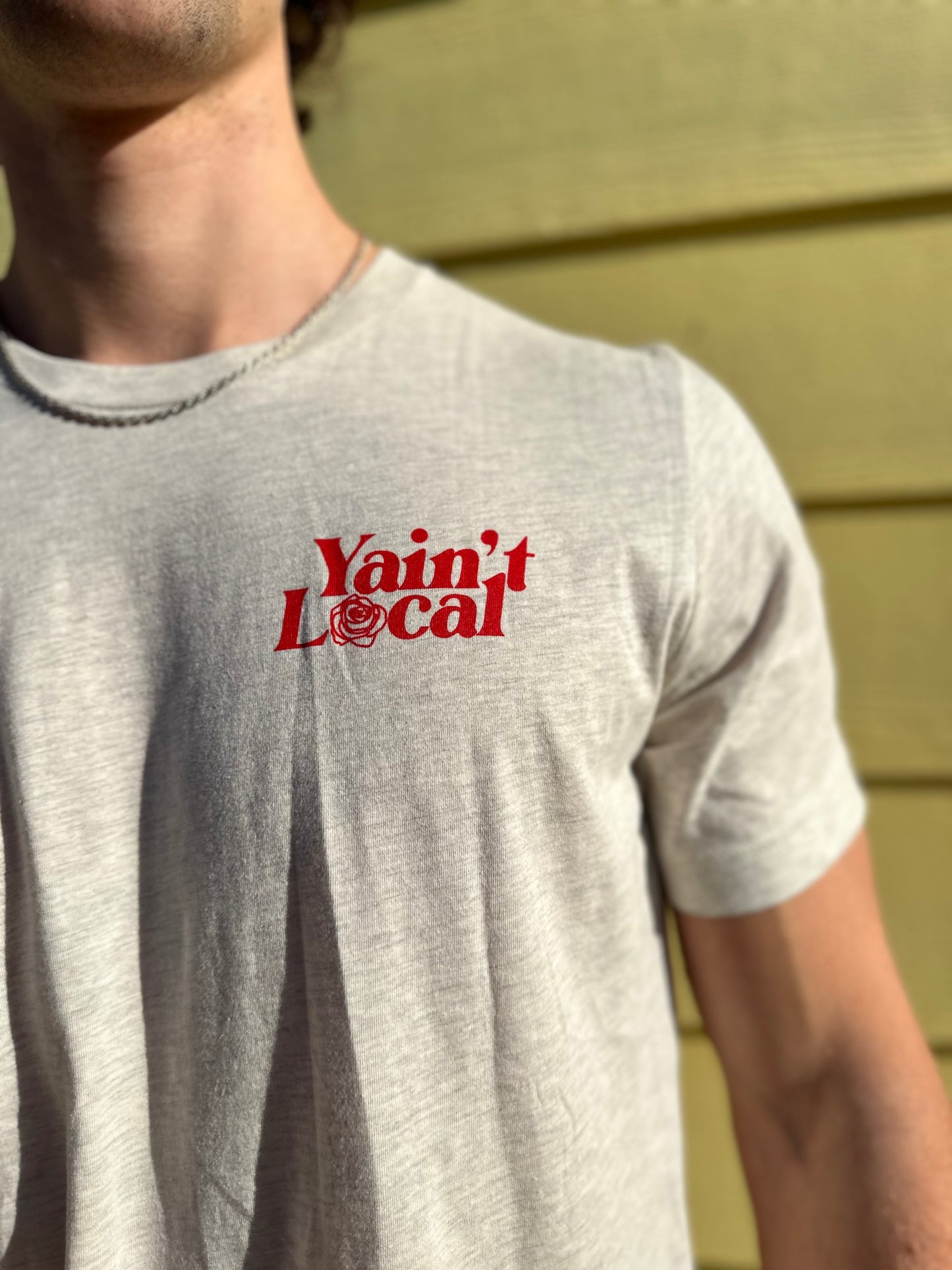 YAIN'T LOCAL | Thanks Tee - Heather Grey