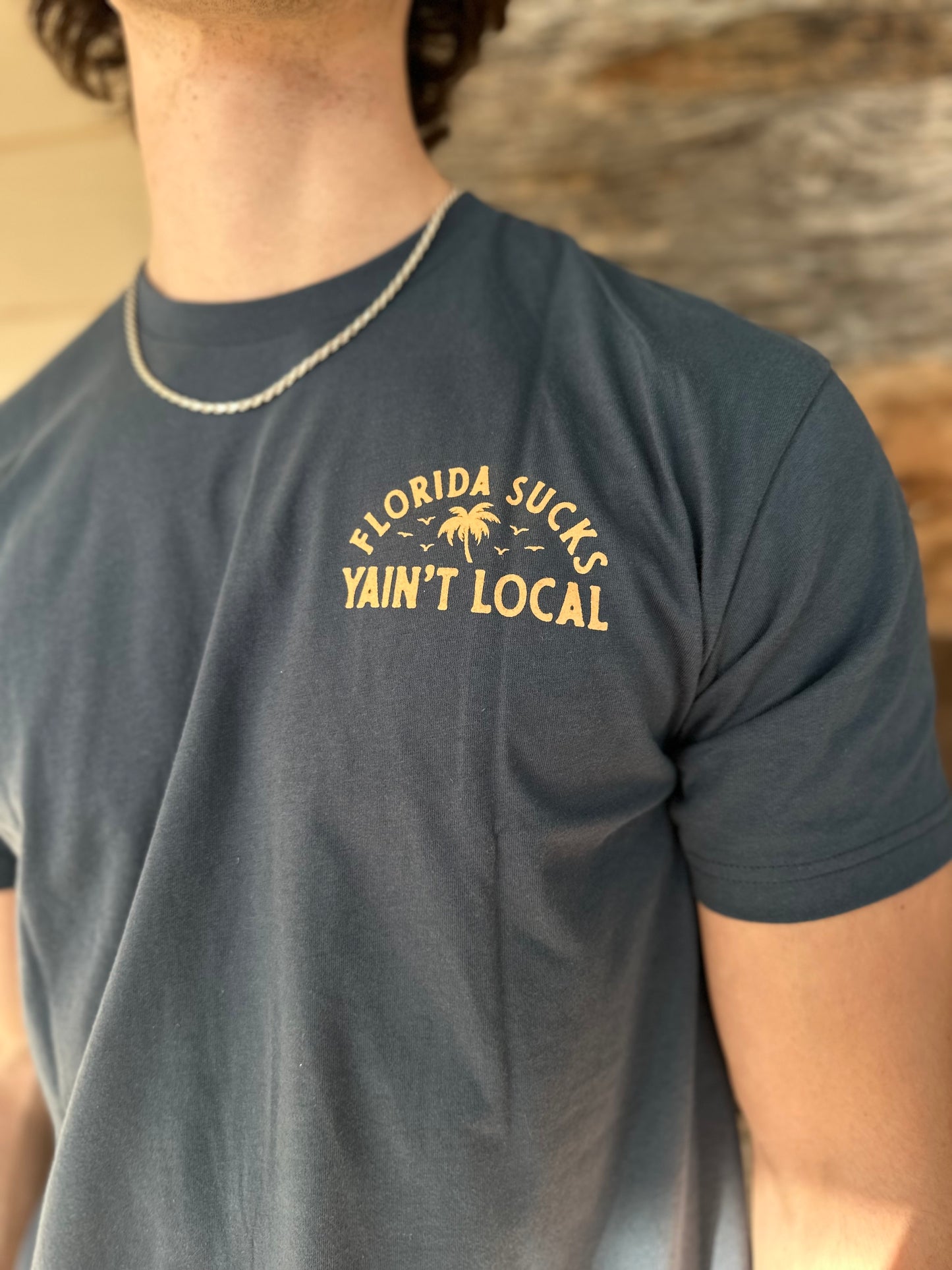 YAIN'T LOCAL | Florida Sux Tee - Indigo
