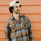 Grit Plaid Buttonup - Burnt Orange/Blue