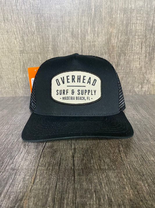 Surf and SupplyTrucker Hat in Black