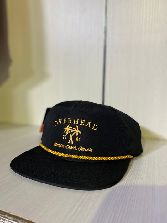 Cross Palm Hat in Black