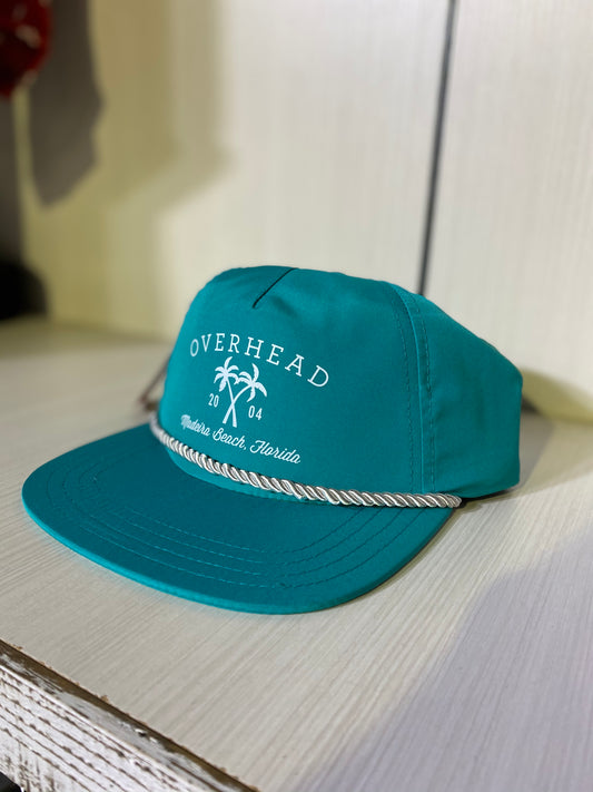 Cross Palm Hat in Turquoise