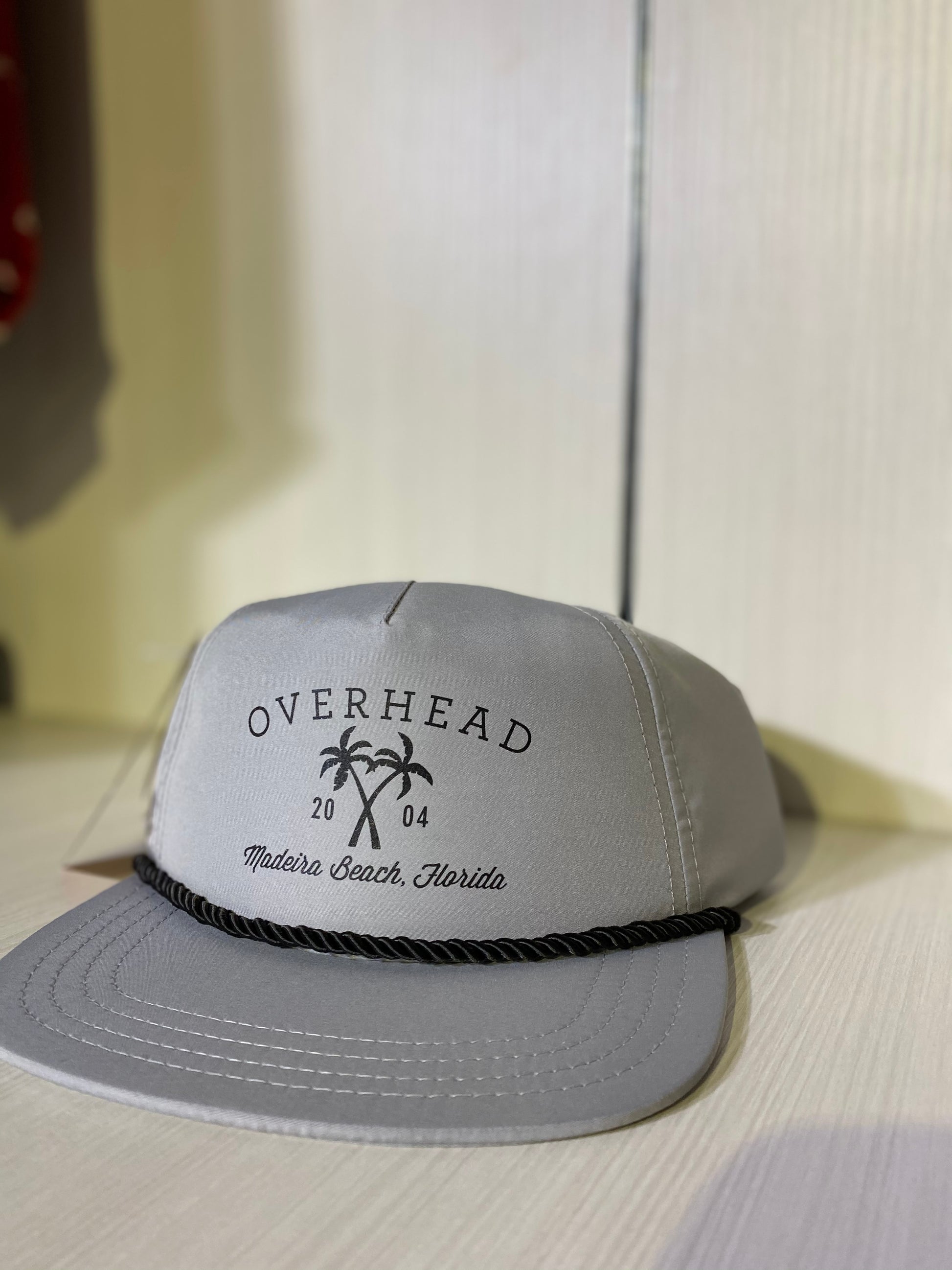 Cross Palm Hat in Grey
