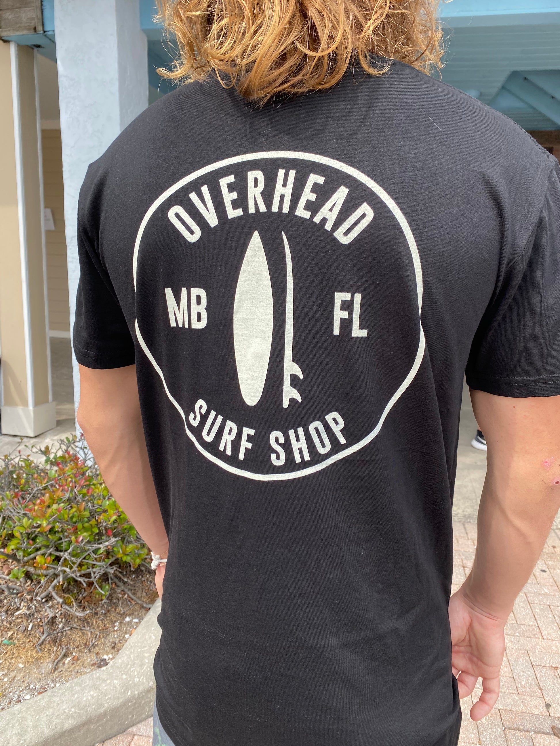 Round Shop Logo Tee in Black
