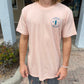 Round Shop Logo Tee in Pale Pink