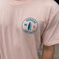 Round Shop Logo Tee in Pale Pink