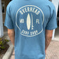 Round Shop Logo Tee in Slate Blue