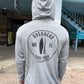 Round Shop Logo Uv Long Sleeve in Heather Grey (Hooded)