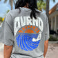 Retro Wave Tee in Grey