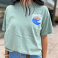 Retro Wave Tee in Bay