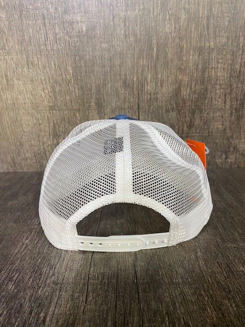 Surf and Supply Trucker Hat in Blue/Sand