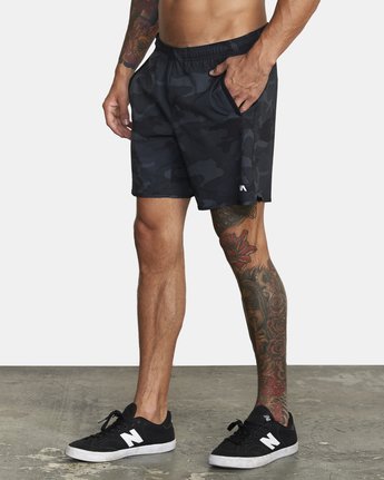 Yogger Stretch 17" Workout Short in Camo