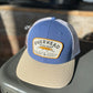 Lure Trucker Hat in Blue/Sand