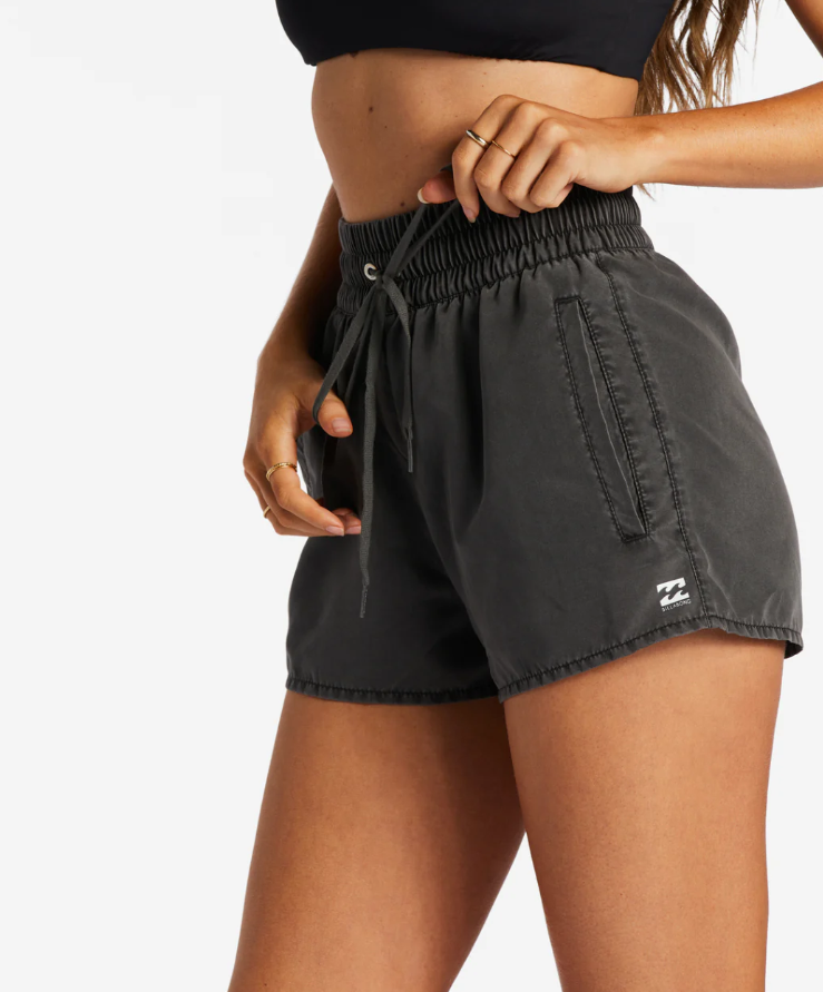 Sol Searcher New Volley Shorts in Black Pebble