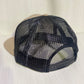 Round Shop Logo Flat Bill Trucker Hat - Khaki/BLK