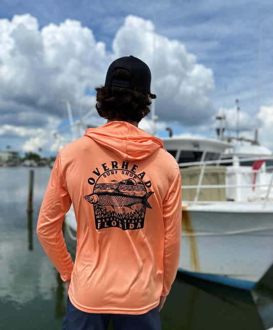 Silver King UV Long Sleeve w/ Hood - Peach
